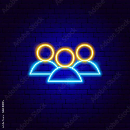 Human Resources Neon Sign