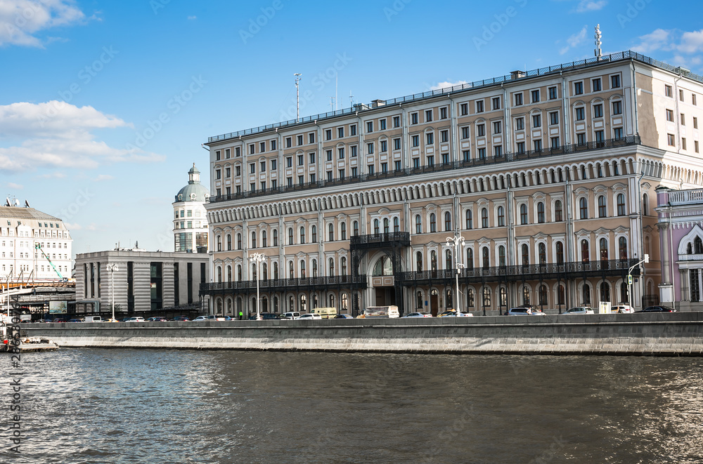 View of historical city center on the Moscow river