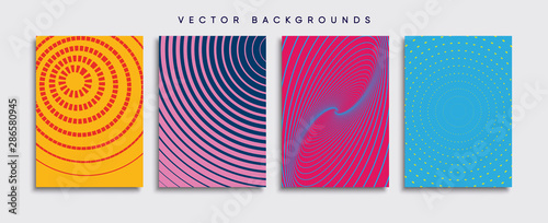 Obraz na płótnie Minimal Vector cover designs. Future Poster template. w salonie