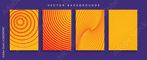 Obraz na płótnie Minimal Vector cover designs. Future Poster template. w salonie