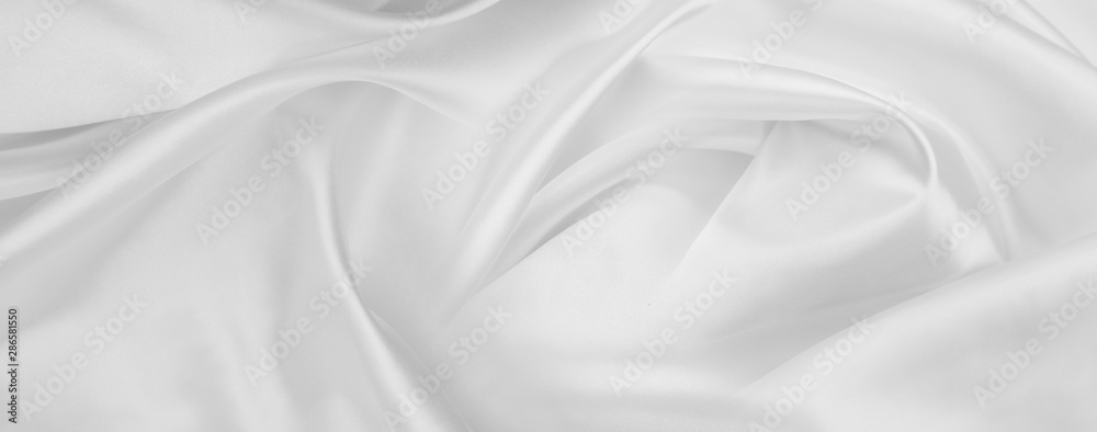 White silk fabric lines