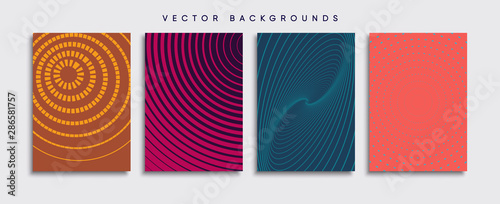 Obraz na płótnie Minimal Vector cover designs. Future Poster template. w salonie