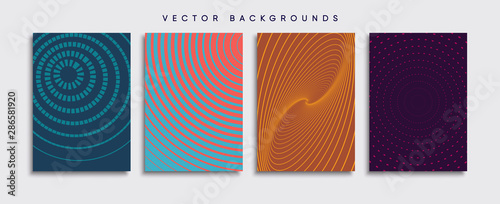 Obraz na płótnie Minimal Vector cover designs. Future Poster template. w salonie