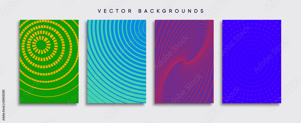 Minimal Vector cover designs. Future Poster template.