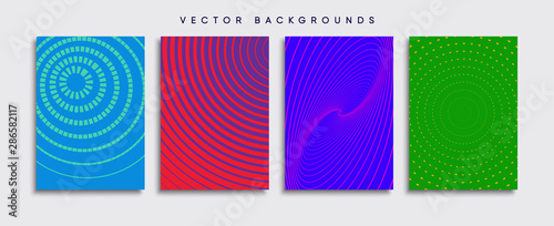 Obraz na płótnie Minimal Vector cover designs. Future Poster template. w salonie