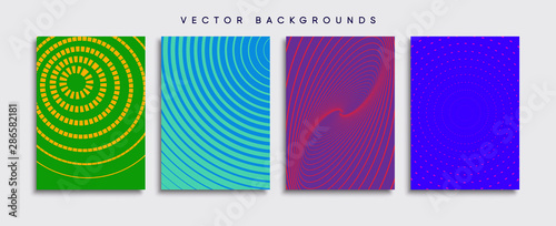 Obraz na płótnie Minimal Vector cover designs. Future Poster template. w salonie