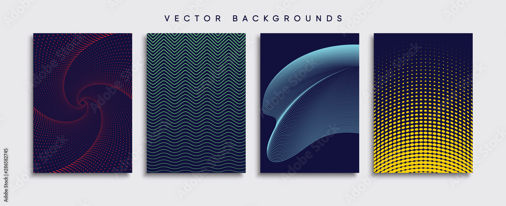 Minimal Vector cover designs. Future Poster template.