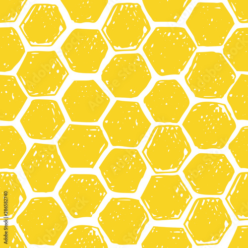Honeycomb seamless pattern.