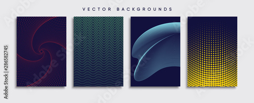 Obraz na płótnie Minimal Vector cover designs. Future Poster template. w salonie