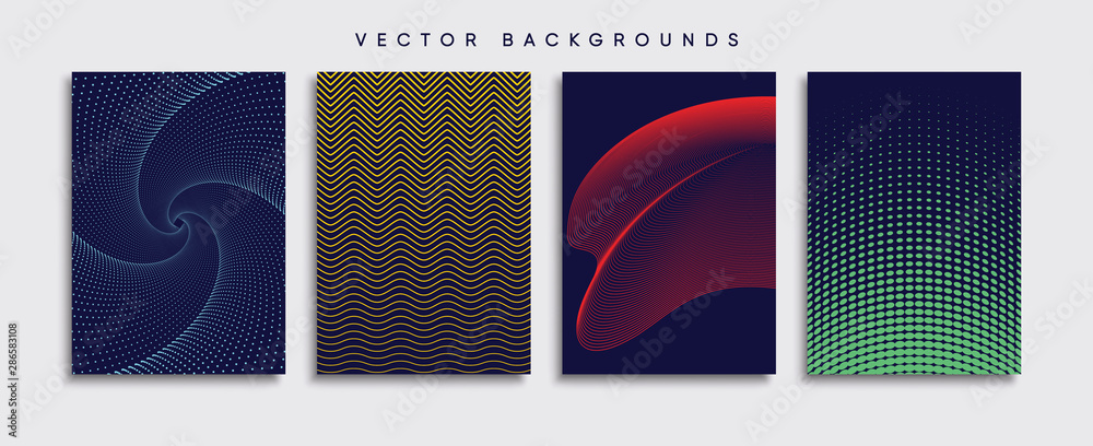 Minimal Vector cover designs. Future Poster template.