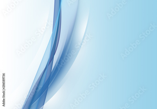 Abstract background waves. White and blue abstract background