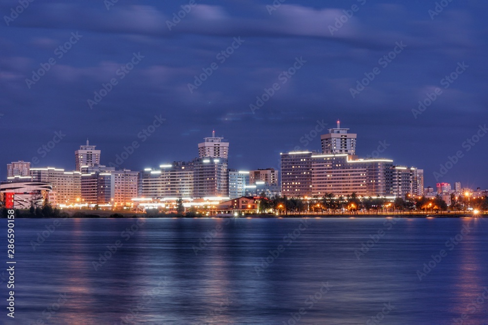 Fototapeta premium Night Minsk 