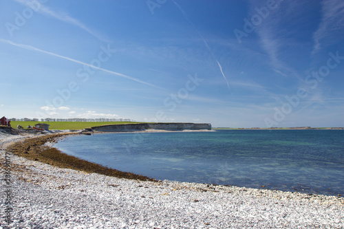 Sangstrup Klint - white cliffs in Djursland area, Denmark