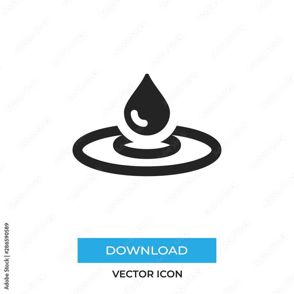 Water vector icon, simple car sign. Water vector icon, simple car sign.