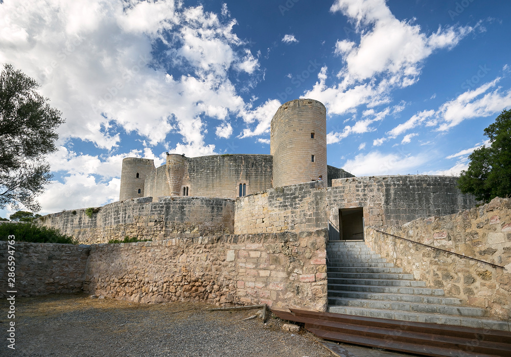 Bellver Castle fortress in Palma-de-Mallorca, Spain