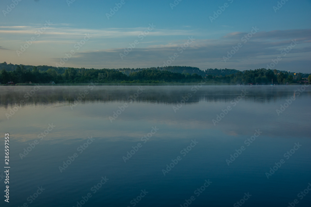Krakower See, Abendstimmung, Mecklenburgische Seenplatte; Krakow am See