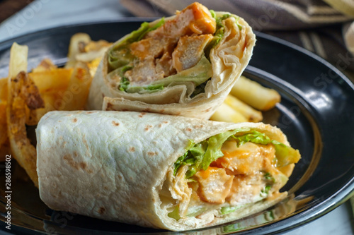 Buffalo Chicken Sandwich Wrap