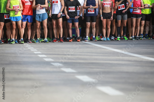 Runners at half marathon event