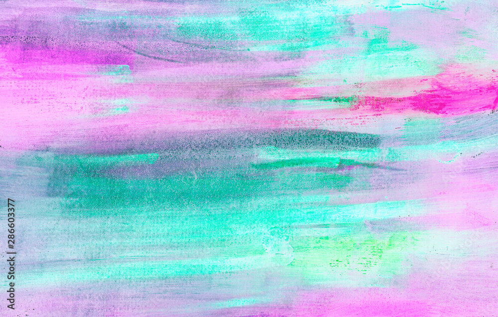 texture painted with watercolor of light blue and pink colors