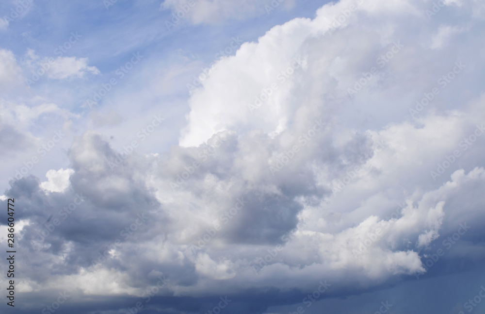 Cloudy blue sky