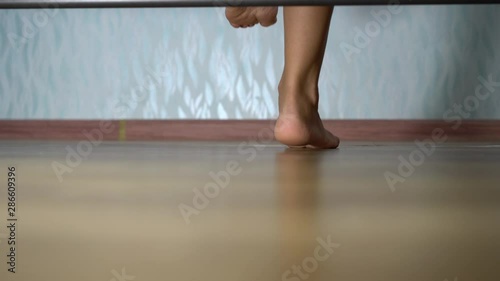 legs view from under the bed Barefoot Feet Floor Cool Toes Funny photo