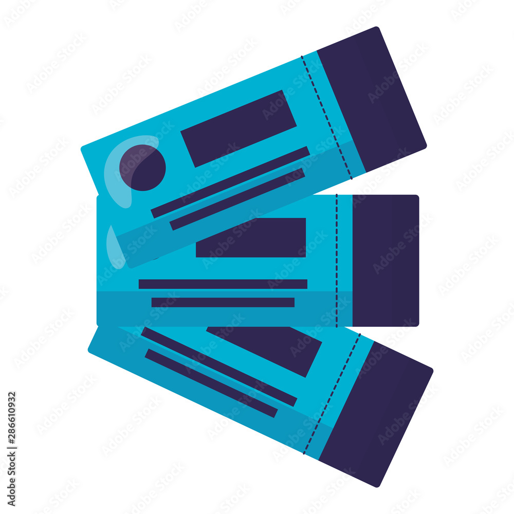 Plane tickets vector design