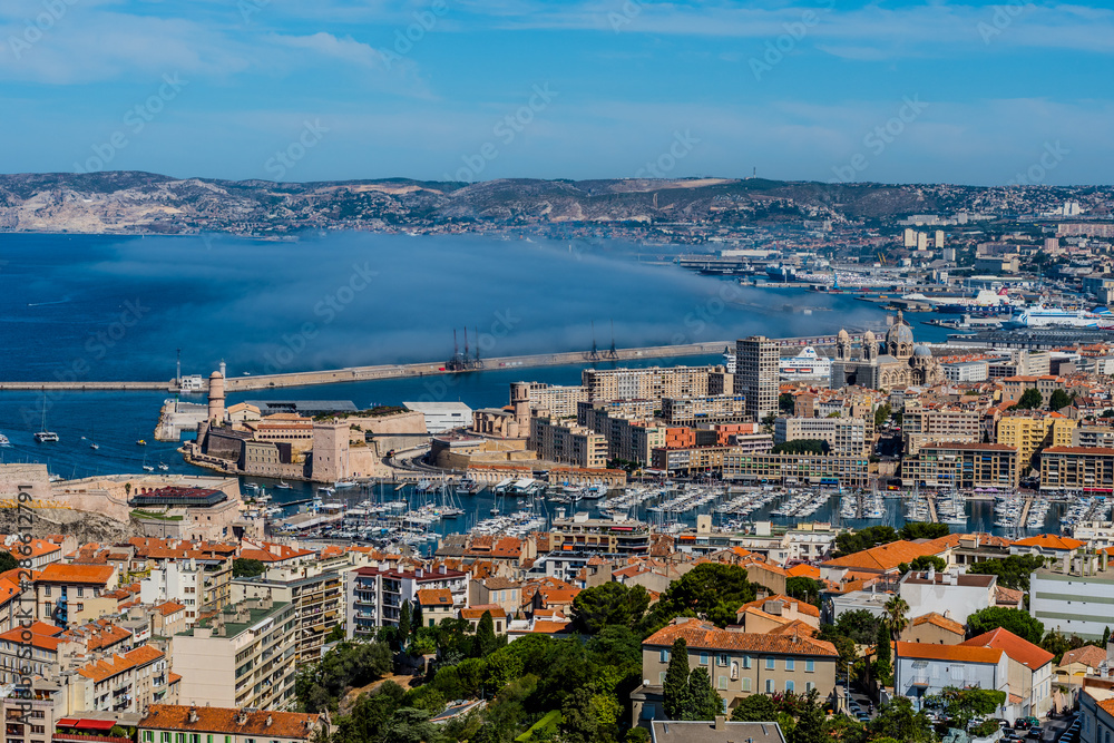 Marseille mer panorama ville