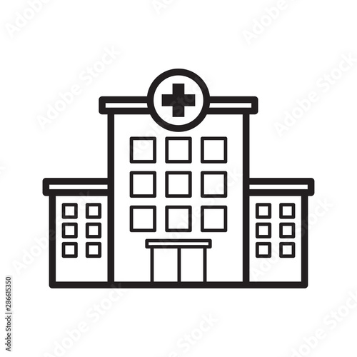 hospital building icon vector template © Jonggol