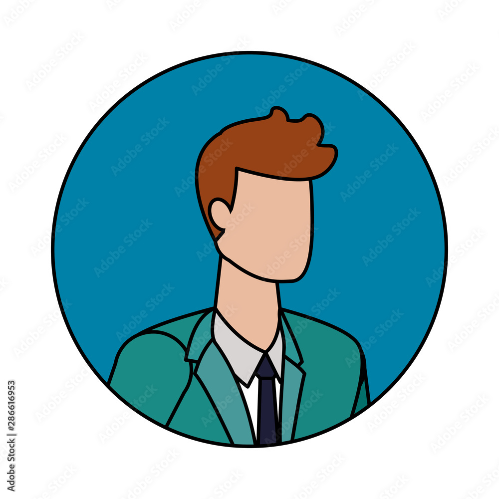 Businessman avatar cartoon design Businessman avatar cartoon design