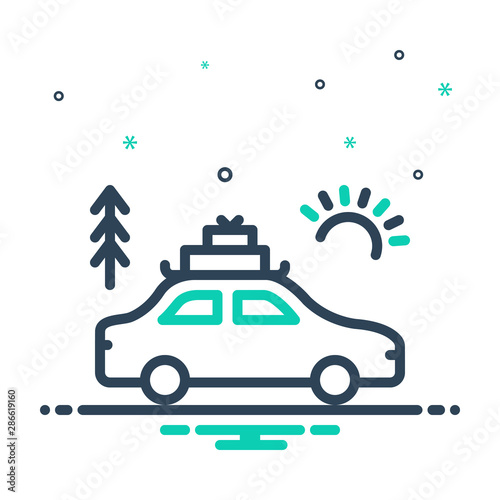 mix icon for vacation 