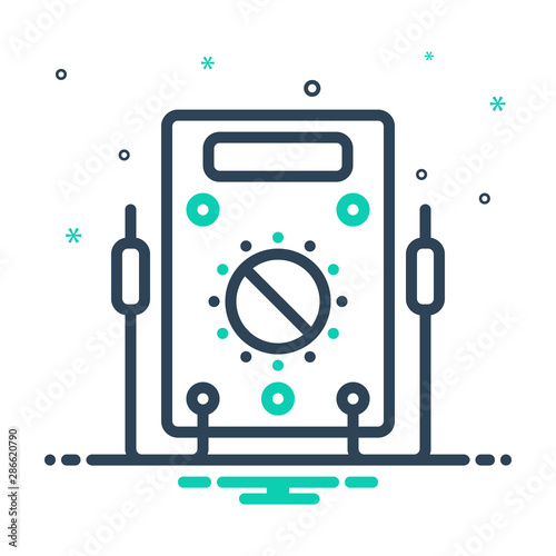 mix icon for voltmeter 