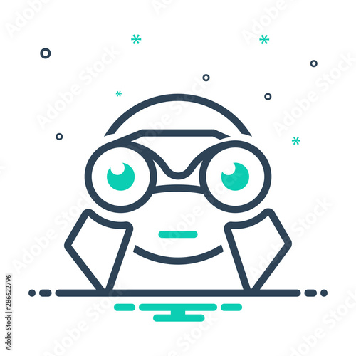 mix icon for observation watching 