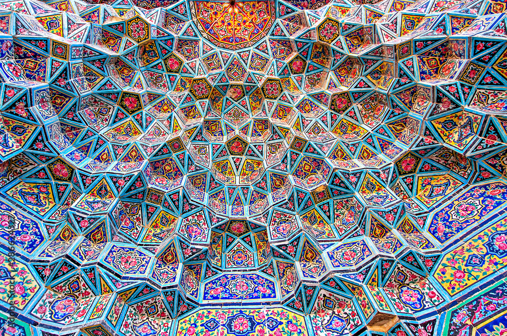 Geometrical Islamic mosaic patterns 