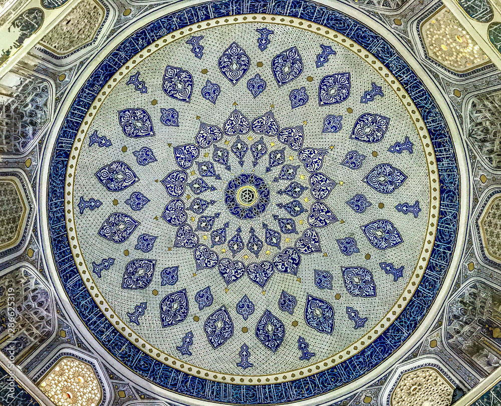 Ceiling of mosque in Iran