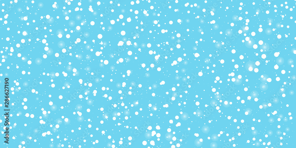 Snow Background. Winter sky. Vector.