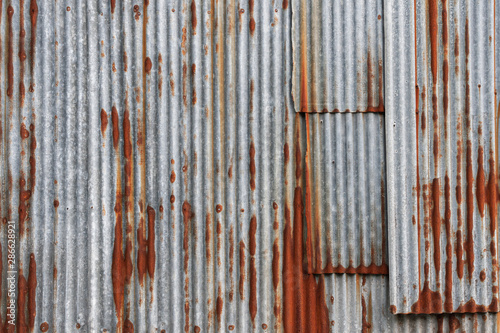 錆びたトタンの外壁