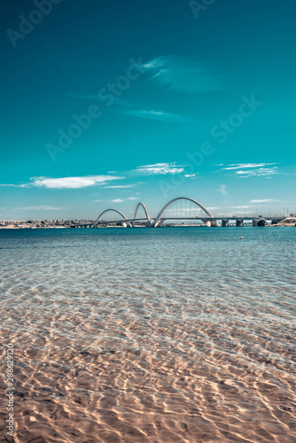 A beautiful view of JK Bridge in Brasilia, Brazil