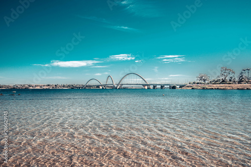 A beautiful view of JK Bridge in Brasilia, Brazil