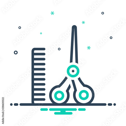  mix icon for hairdressing 