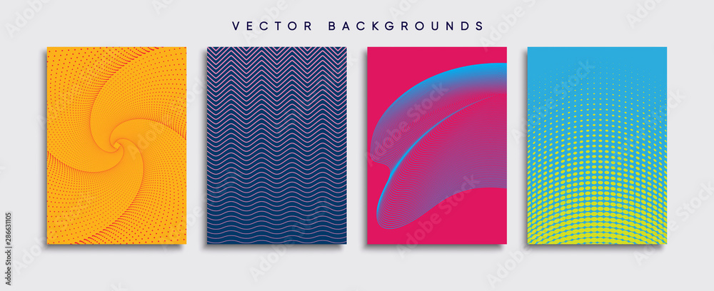 Minimal Vector cover designs. Future Poster template.