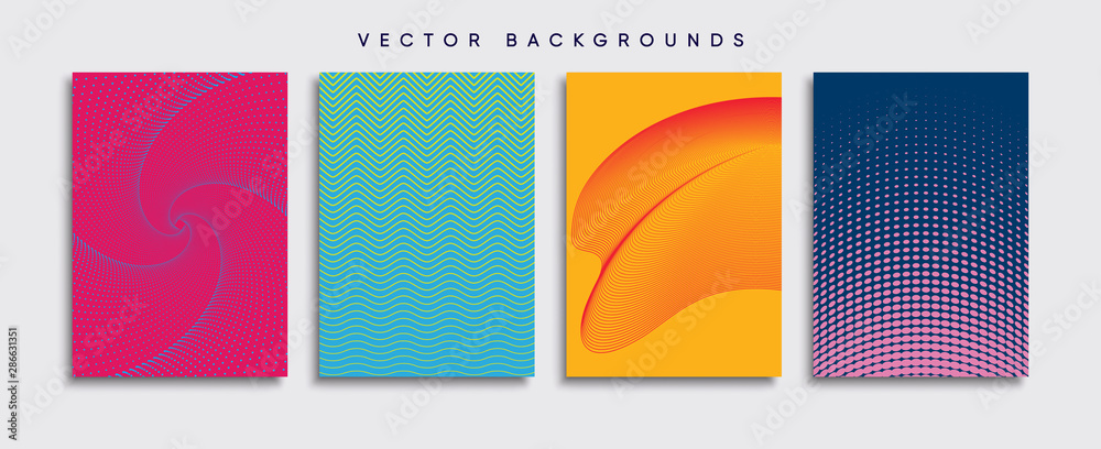 Minimal Vector cover designs. Future Poster template.