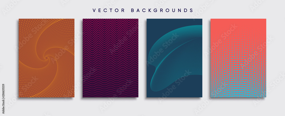 Minimal Vector cover designs. Future Poster template.