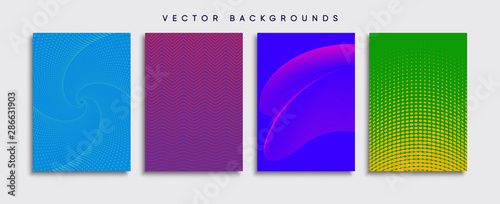 Obraz na płótnie Minimal Vector cover designs. Future Poster template. w salonie
