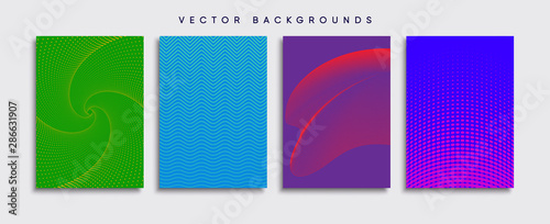 Obraz na płótnie Minimal Vector cover designs. Future Poster template. w salonie