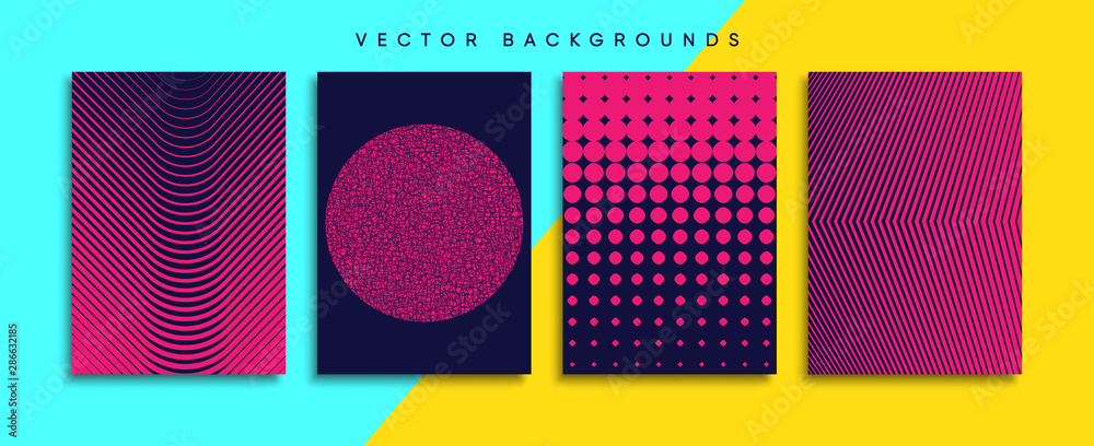Minimal Vector cover designs. Future Poster template.