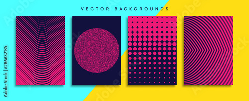 Obraz na płótnie Minimal Vector cover designs. Future Poster template. w salonie