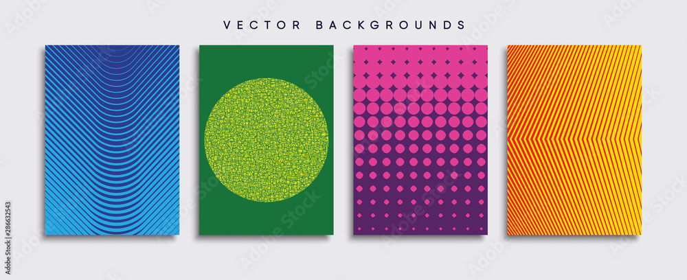 Minimal Vector cover designs. Future Poster template.