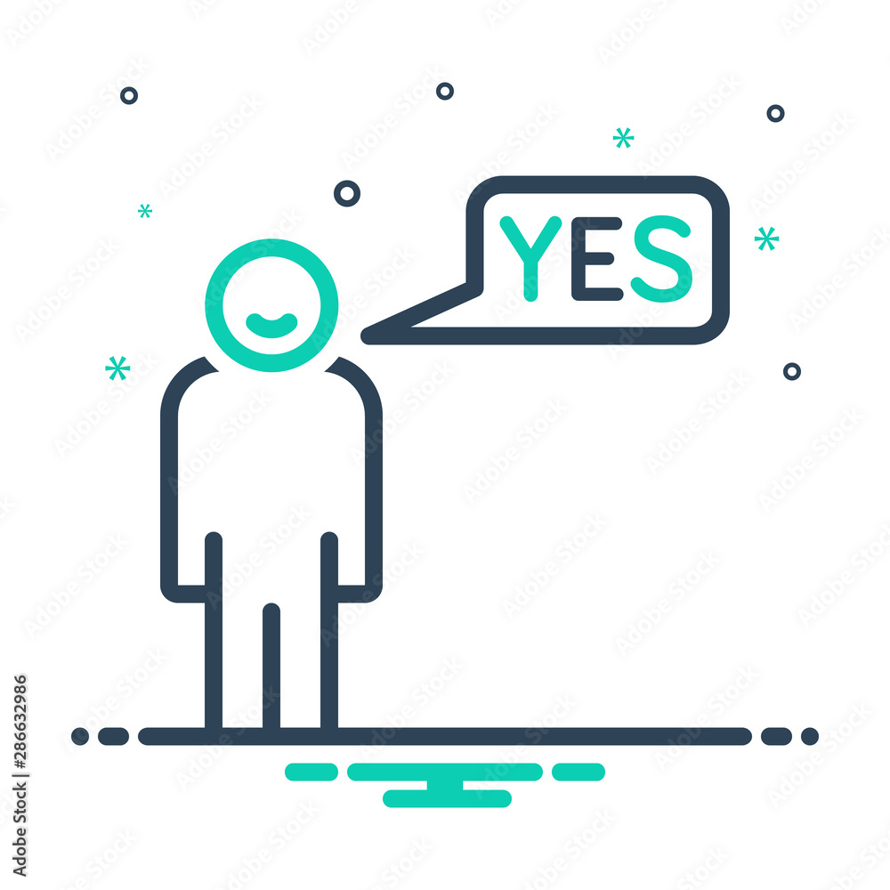 mix icon for yes