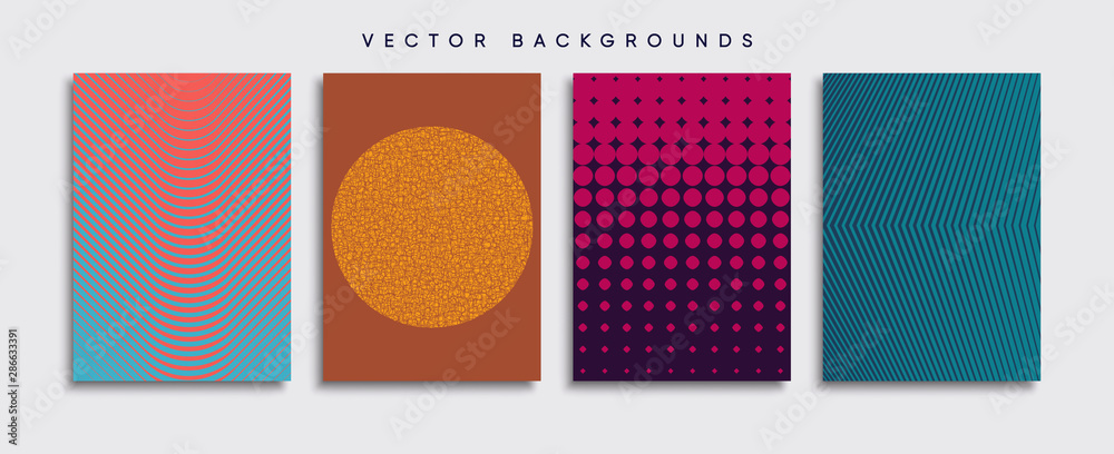 Minimal Vector cover designs. Future Poster template.