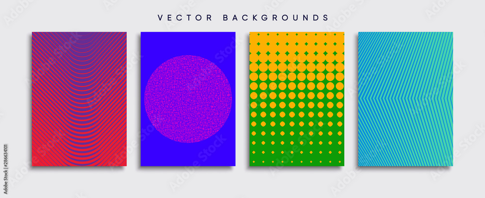 Minimal Vector cover designs. Future Poster template.